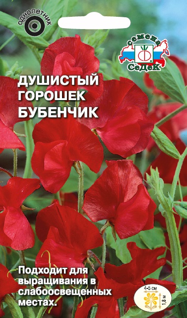 Семена цветов - Душистый Горошек Бубенчик  0,5 гр.