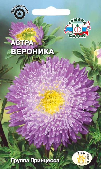 Семена цветов - Астра Вероника  0,2 гр.