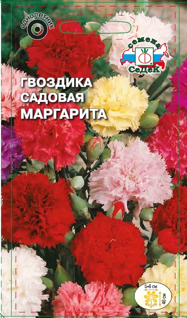 Семена цветов - Гвоздика Маргарита  0,1 гр.